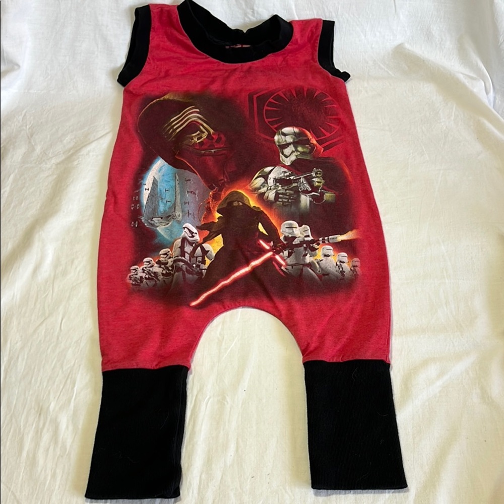 2-3T Star Wars Red and Black romper